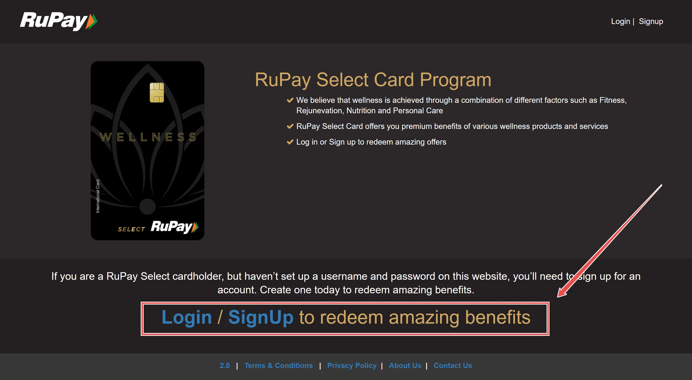 RuPay Select Card Program ojqfbt