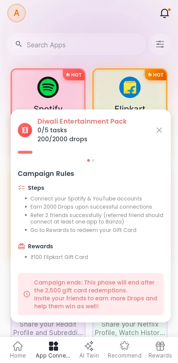 Ongoing campaign on Banza