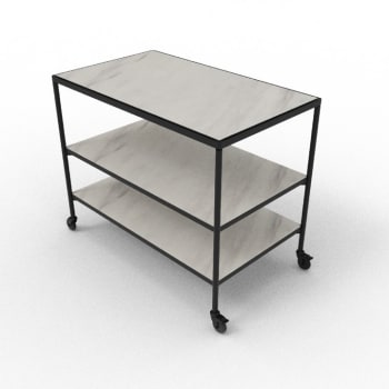 FARE trillebord/buffetvogn L marmor S/H