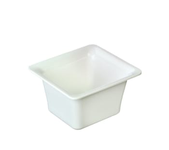 Kantine melamin GN1/6-100, Hvit