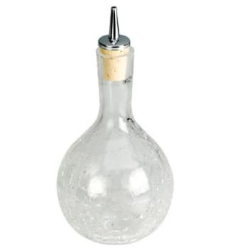 Bitterflaske, krakelert glass 33 cl
