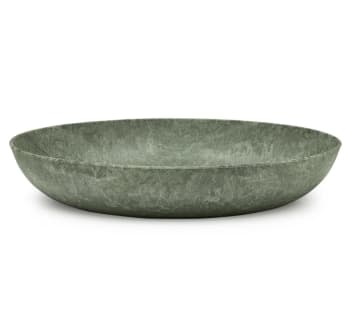 Dypt fat i trefiber/plast Ø:390/H:70mm LUUPS, Grønn