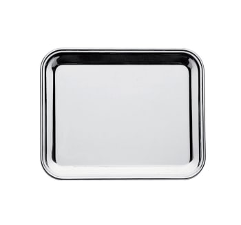 Barbrett rustfritt rektangulært 29x22cm