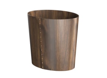 Avfallsbøtte til hotellrom "Luxury" 530x350mm/H:680mm, Valnøtt