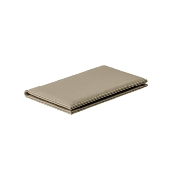 Minibar menymappe i skinn, beige