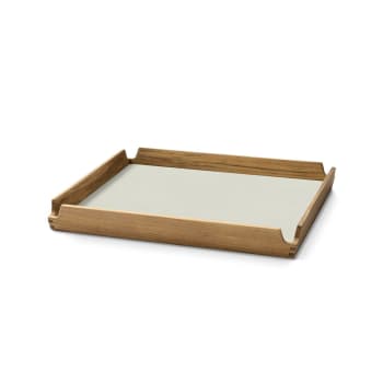 Brett i teak AIRY m/skinninnlegg 300x300mm