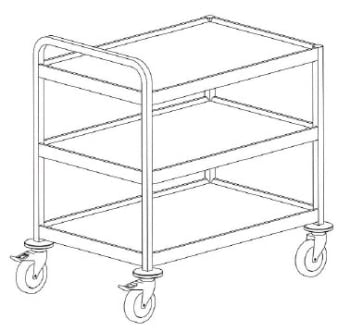 Trillebord 3-plans 850x550mm