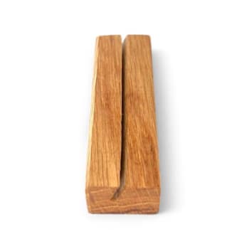 Menyholder i eik, 95x30x21mm