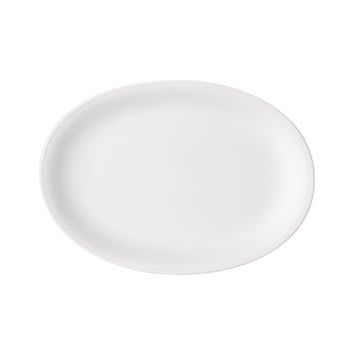 SMART oval coup tallerken L:290mm HVIT