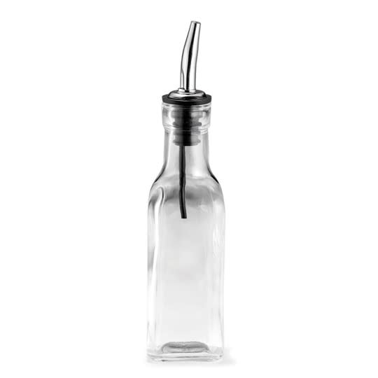 Oljeflaske i glass 18cl 4,5x4,5 x 20.5cm
