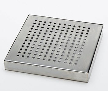 Spillbrett i rustfritt stål 150x150mm