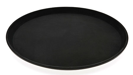 Rundt ryddebrett med anti-skli Ø:355mm, Sort