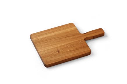 Serveringsfjøl/Charcuterie i tre m/håndtak 335x225mm, Eik
