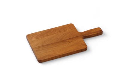 Serveringsfjøl/Charcuterie i tre m/håndtak 350x190mm, Eik