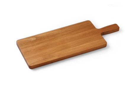 Serveringsfjøl/Charcuterie i tre m/håndtak 510x200mm, Eik