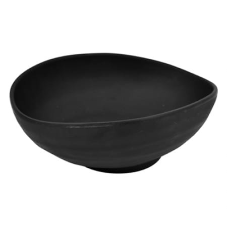 PIGMENT oval bolle i melamin SORT
