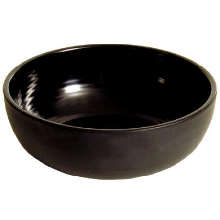 RIBBED bolle i melamin SORT
