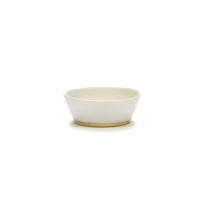 DESIREE skål Ø:75/H:27 7cl mm hvit/gull