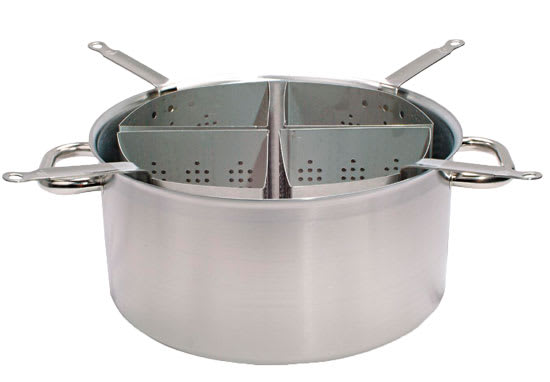 Pastakjele 18,3ltr Ø:360mm m/4 innsat.
