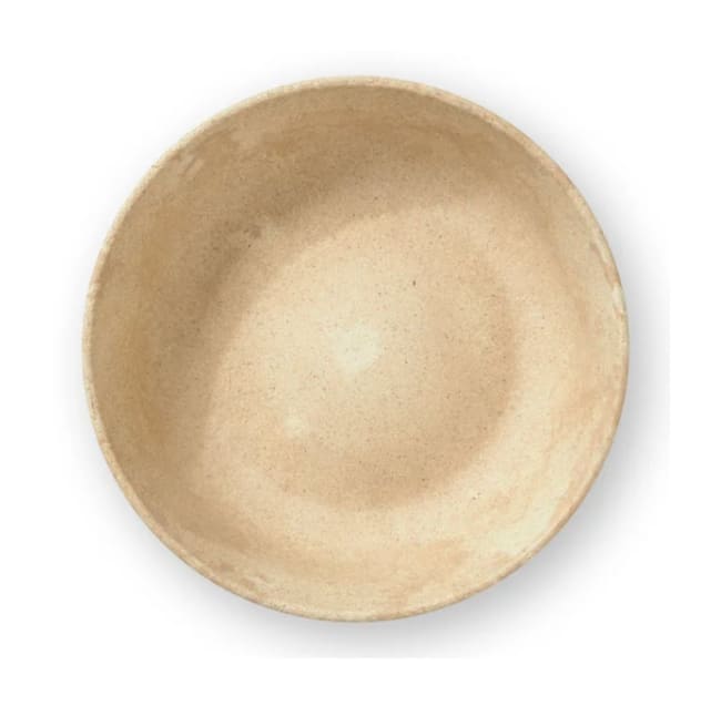 LUUPS dyp skål i trefiber/plast, sand