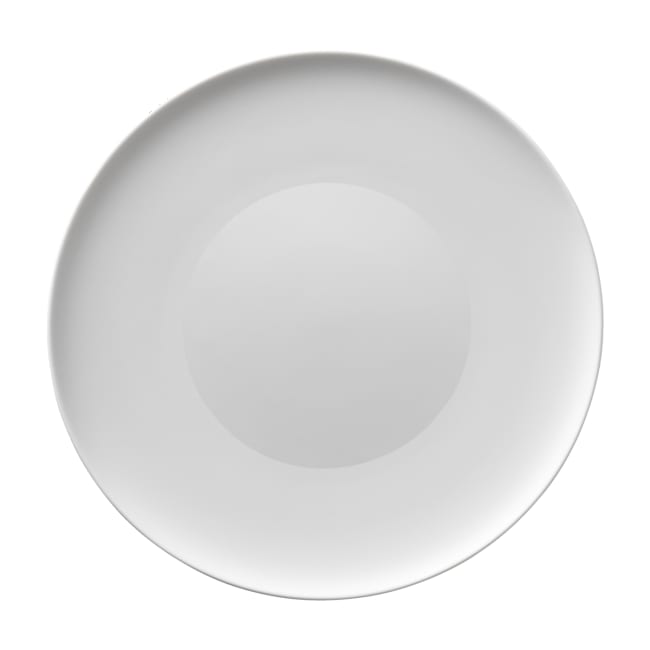 Tallerken flat, matt fane, Ø:29cm, hvit