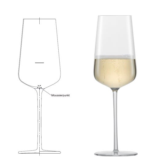 VERBELLE Champagneglass 34,8cl strek12cl