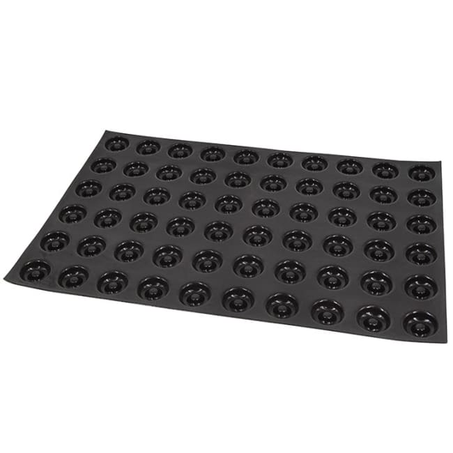 Silikonform Savarin 60x40cm 60stk Ø41x12
