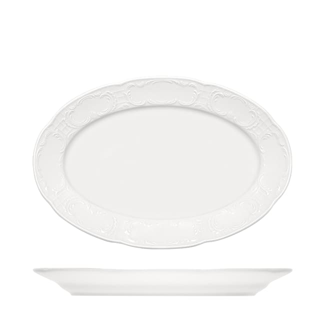 MOZART tallerken oval 28x19cm
