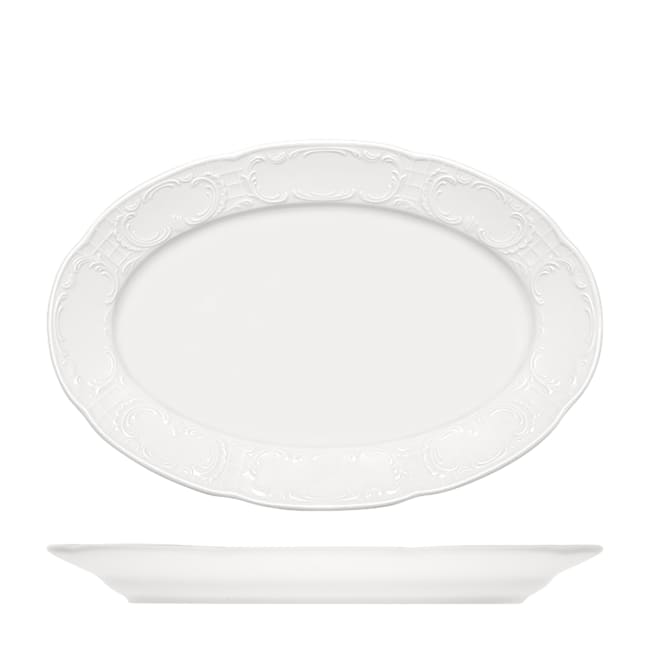 MOZART tallerken oval 32x21cm