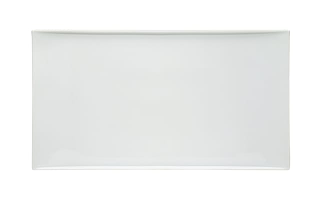 Rektangulært porselensfat 470x260mm EMOTION, Hvit
