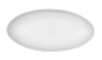 Dypt ovalt porselensfat 280x140x40mm FUNCTION, Hvit