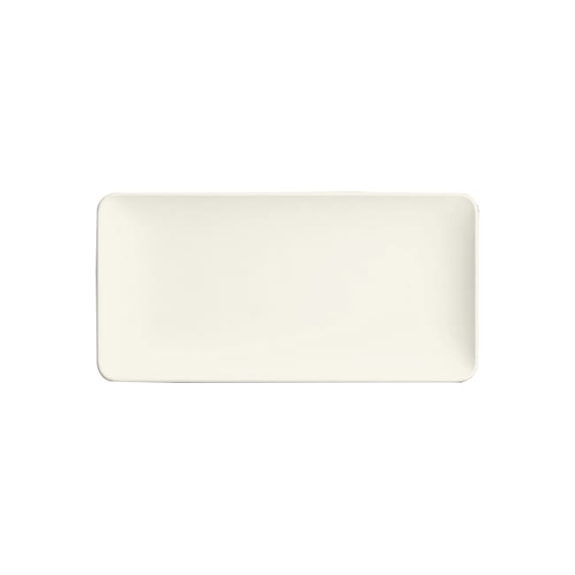 Rektangulært porselensfat 180x90mm PURITY, hvit