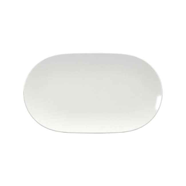 SCOPE tallerken oval flat L:325mm HVIT