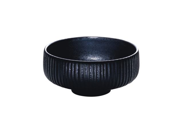 NARA bolle rund m. relieff Ø:120mm Sort