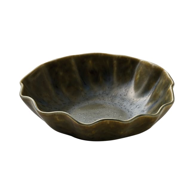 Tallerken dyp Ø:22cm, grønn, NAMI