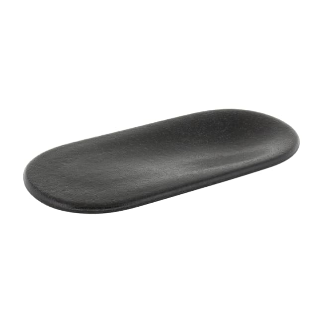 Kuvertasjett oval 22x12cm, sort