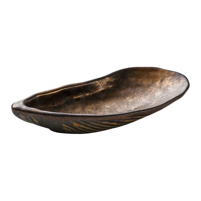 Dyp skål 15x7cm/7cl, Blåskjell Metallic