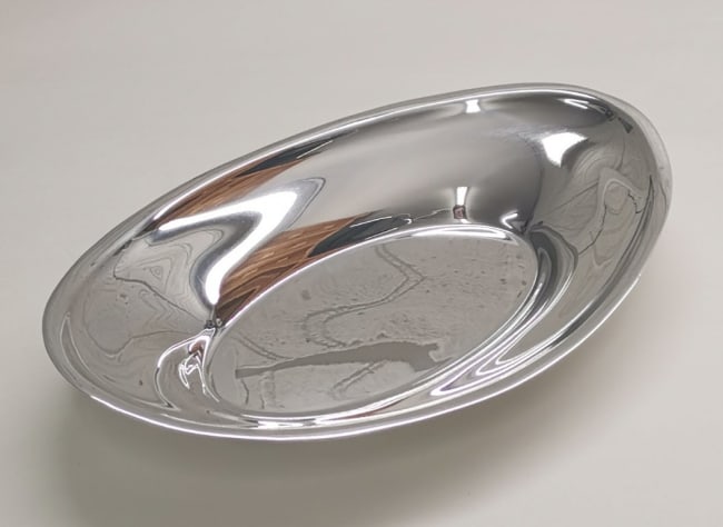 Oval brødkurv i sølv L:305mm