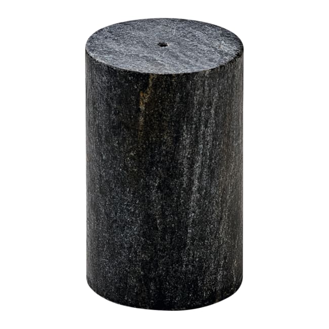 Pepperbøsse marmor Sylinder sort