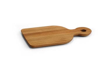 Serveringsfjøl/Charcuterie i tre m/håndtak 310x170mm, Eik