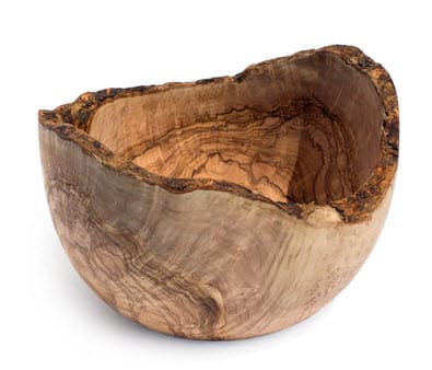 Rustic bolle i oliventre, Ø:240mm