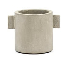 Potte i sement, m ører Ø130mm H 130mm