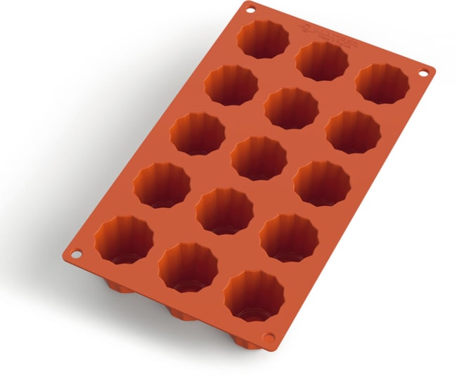 Bakeform silikon,15 CANNELéS Ø:45 H:45mm