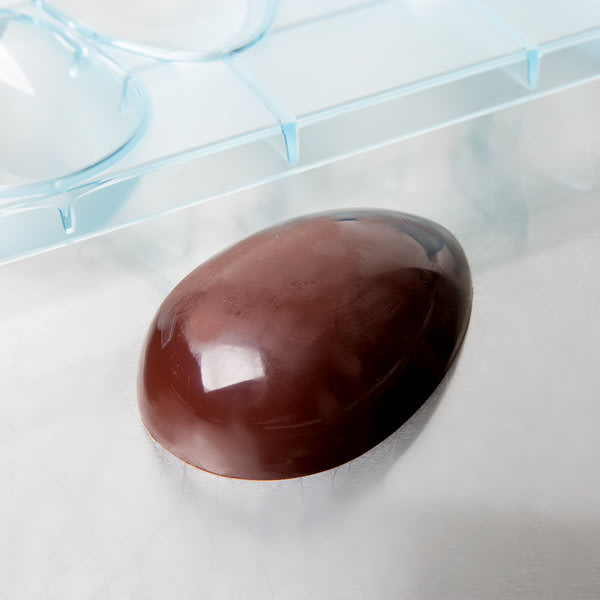 Sjokolade eggformer halve 98x65mm