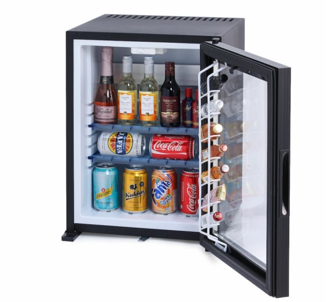 Minibar kjøleskap med glassdør XC-30E, Sort