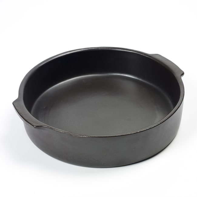 PURE ovnsfat rund Ø:310mm, sort keramikk