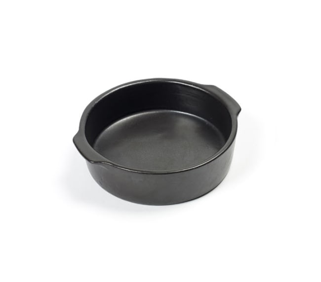 PURE ovnsfat rund Ø:130mm, sort keramikk