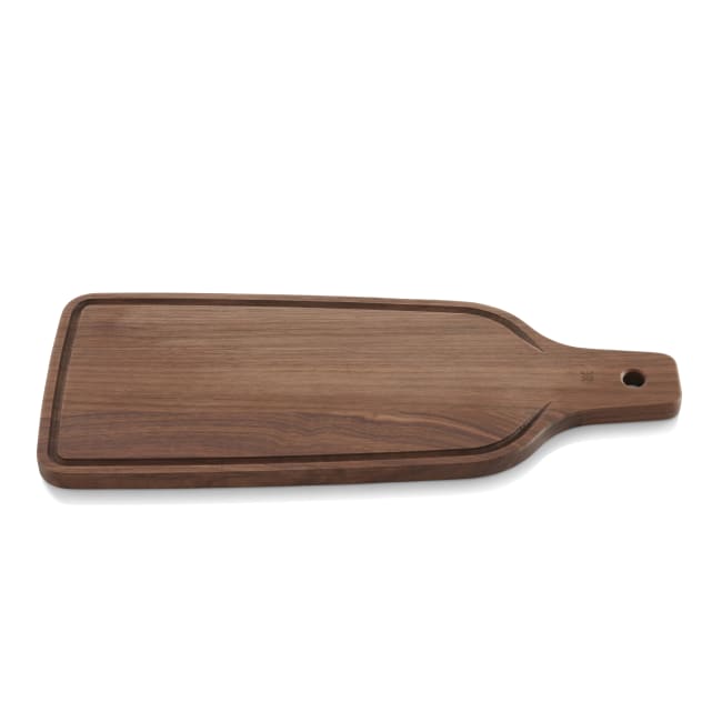 Serveringsfjøl m/håntak 400x160mm, Valnøtt