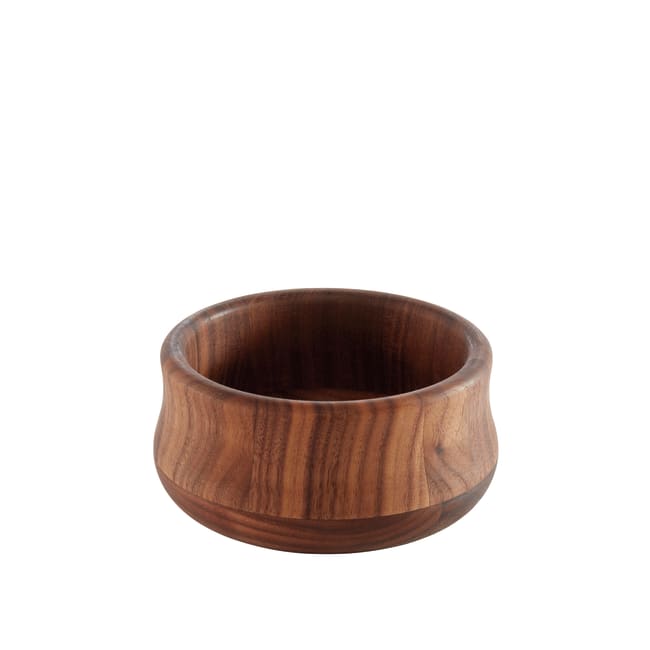 Trebolle rund Ø:130/H:65mm valnøtt