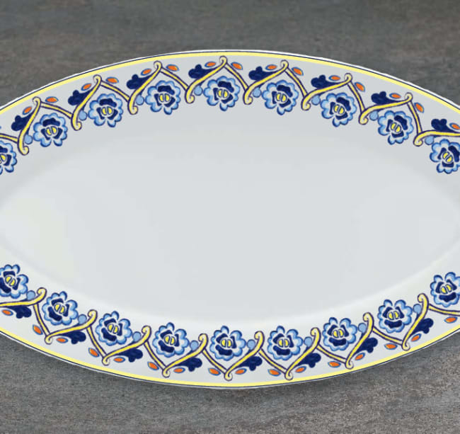 BONN ovaltallerken coupe 320x230mm